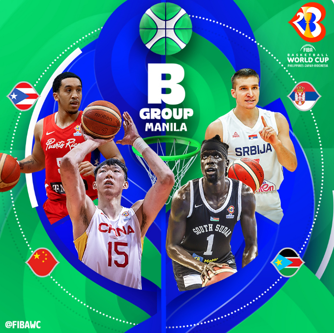 世界杯篮球赛事倒计时，球场氛围达到高潮的简单介绍